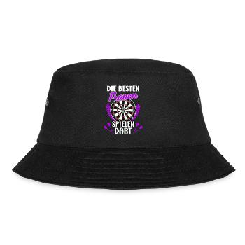 Frauen Darts Damen Dartscheibe Darts Zubehör Dart - Bucket Hat - Schwarz - Vorne - Lela (165cm)