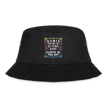 Feminist Women's Rights Female - Bucket Hat - Schwarz - Vorne - Lela (165cm)