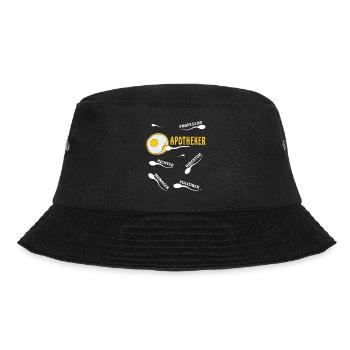 APOTHEKER - Bucket Hat - Schwarz - Vorne - Lela (165cm)