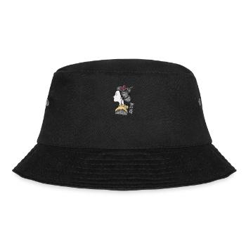 Geisha I Japan Mädchen Anime Motiv für Japanische - Bucket Hat - Schwarz - Vorne - Lela (165cm)