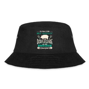 Dorflegende Dorf Männer Frauen - Bucket Hat - Schwarz - Vorne - Lela (165cm)