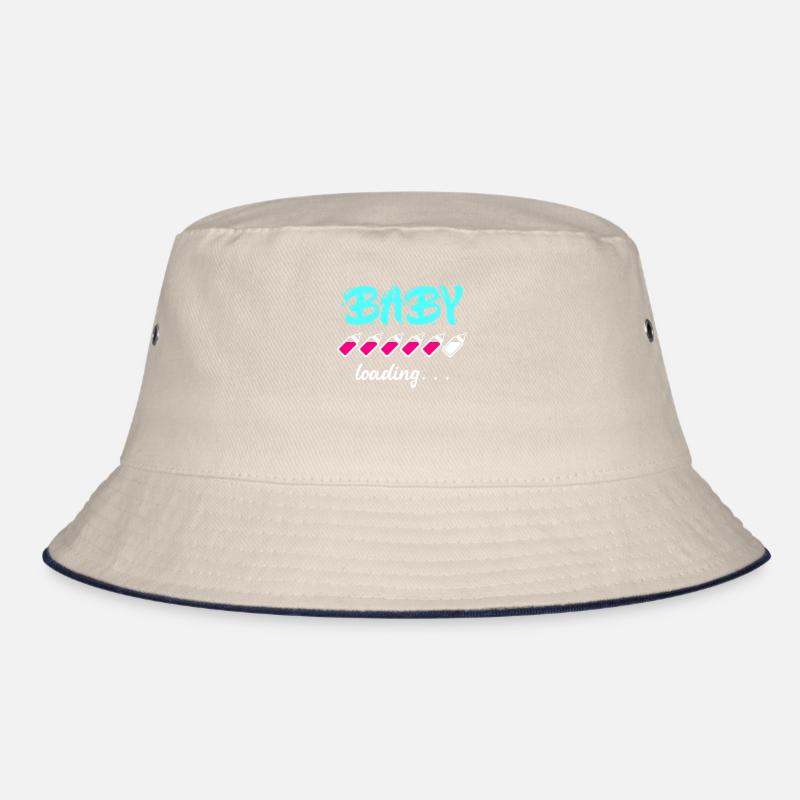 Baby loading Schwanger mit Mädchen oder Junge Mama Bucket Hat