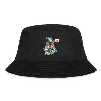 Funny Zombie Chicken Chicken Halloween Costume - Bucket Hat - black - Front - Lela (165cm)