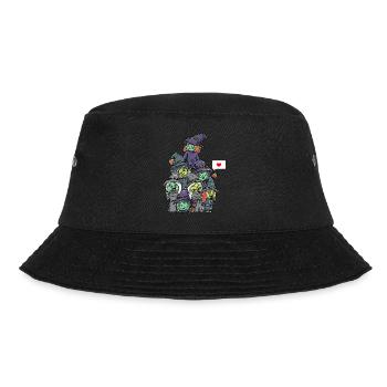 Lustige Hexen Gespenstisch Halloween - Bucket Hat - Schwarz - Vorne - Lela (165cm)