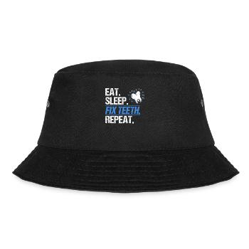 Zahnarzt Dental Geschenk Medizinstudent Zahnarzt - Bucket Hat - Schwarz - Vorne - Lela (165cm)