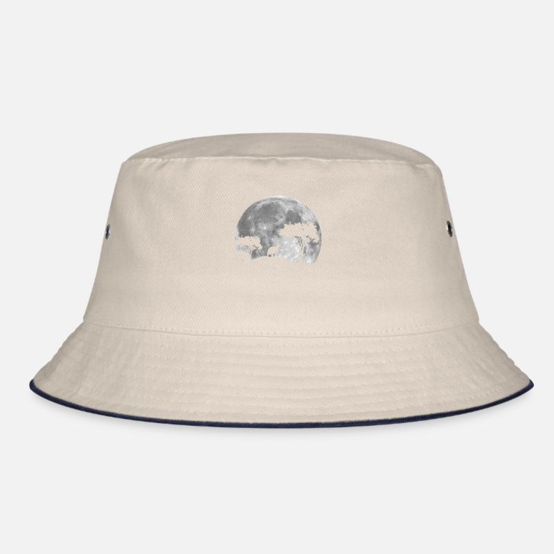Kangaroo at night Bucket Hat
