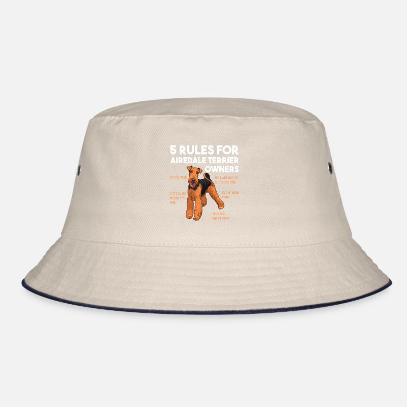 Airedale Terrier Hund Bucket Hat
