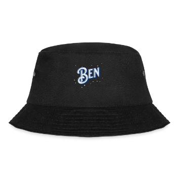 Ben Namen personalisiert - Bucket Hat - Schwarz - Vorne - Lela (165cm)