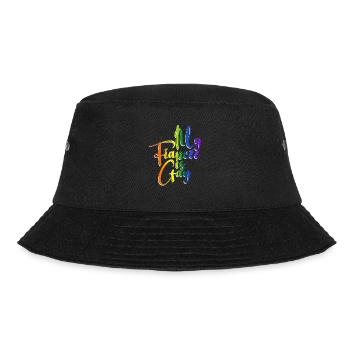 Meine Verlobte ist schwul - Lesbische Hochzeit - Bucket Hat - Schwarz - Vorne - Lela (165cm)