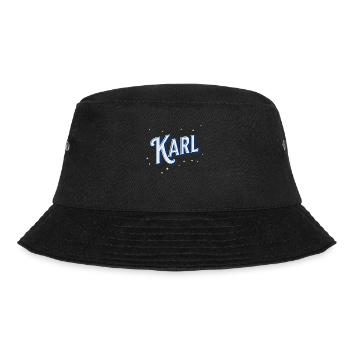 Karl name personalized - Bucket Hat - black - Front - Lela (165cm)