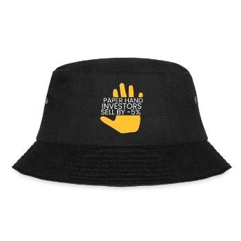 Paper hands sell by -5% - Bucket Hat - black - Front - Lela (165cm)