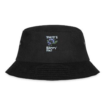 Blaubeere Heidelbeere Strauch Wald Waldfrucht - Bucket Hat - Schwarz - Vorne - Lela (165cm)
