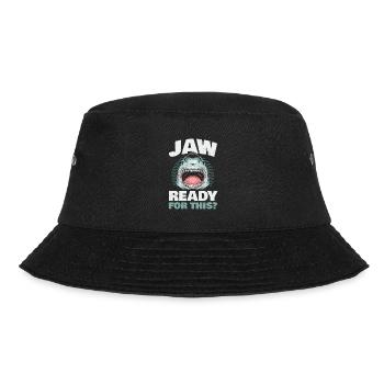 Jaw Ready for that? For all shark lovers - Bucket Hat - black - Front - Lela (165cm)