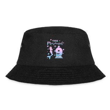 Diese Meerjungfrau ist 9 - Bucket Hat - Schwarz - Vorne - Lela (165cm)