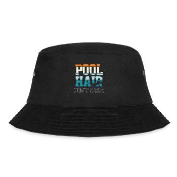 Schwimmer Schwimmen 50 Meter Bahn Brustschwimmen - Bucket Hat - Schwarz - Vorne - Lela (165cm)