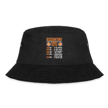 Steuerberate Lustige Buchhalter Sprüche Steuern - Bucket Hat - Schwarz - Vorne - Lela (165cm)