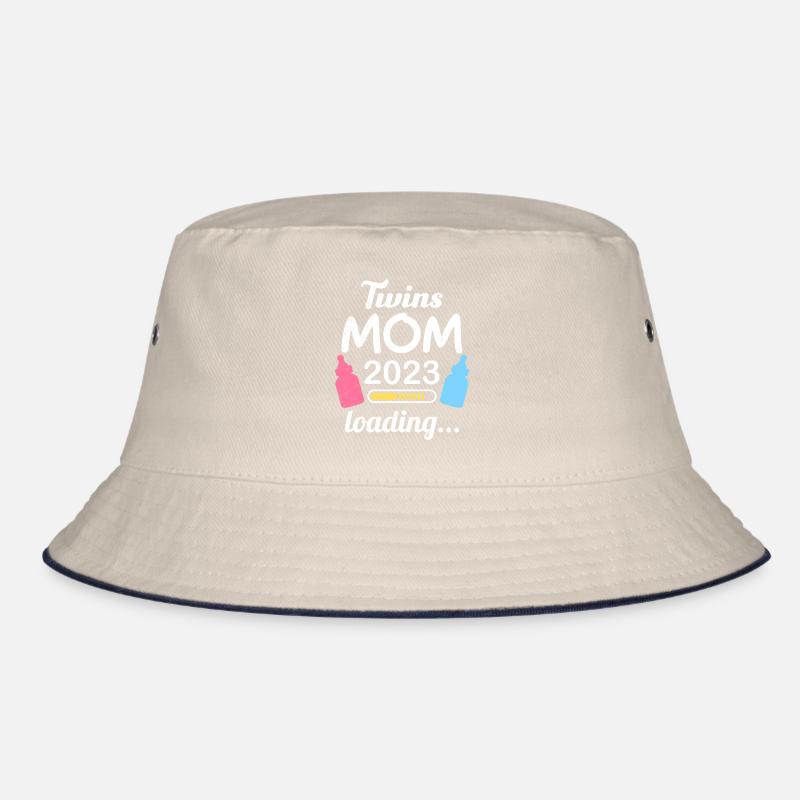 Zwillingsmama 2023 Zwillinge Junge Mädchen Mama Bucket Hat