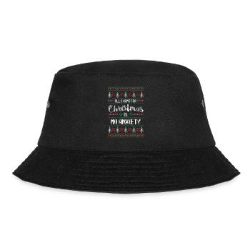 All I Want For Christmas Is No Anxiety Health - Bucket Hat - black - Front - Lela (165cm)