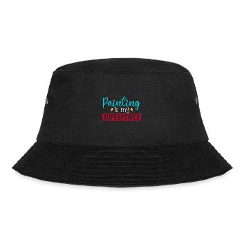 Maler Geschenk Malerei Künstler Malermeister - Bucket Hat - Schwarz - Vorne - Lela (165cm)