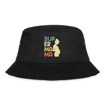 Super Mama schwanger Beste Mutter Kind - Bucket Hat - Schwarz - Vorne - Lela (165cm)