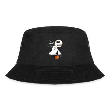 ALLO was - Bucket Hat - Schwarz - Vorne - Lela (165cm)