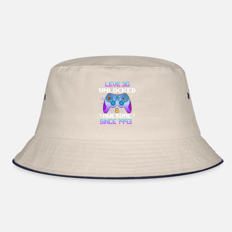 Level 30 Unlocked Awesome Since 1993 Funny Gamer Bucket Hat