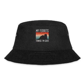Meine Frettchen Finden Mich Cool - Bucket Hat - Schwarz - Vorne - Lela (165cm)