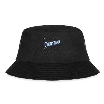 Christian Namen personalisiert - Bucket Hat - Schwarz - Vorne - Lela (165cm)