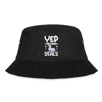 Yep I talk to seals - Bucket Hat - black - Front - Lela (165cm)