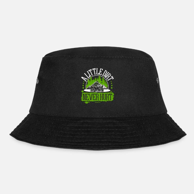 Quad ATV Offroad Quadfahrer - Bucket Hat - Schwarz
