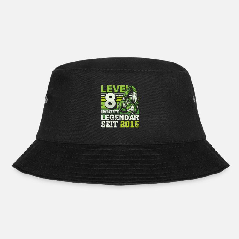 Level 8 freigeschaltet legendär seit 2015 - Bucket Hat - Schwarz
