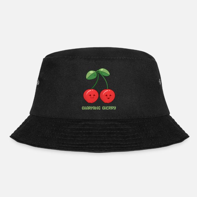Enchanting cherry - Bucket Hat - black