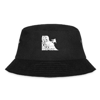 Aus Dem Weg Ich Kann Nicht Bremsen Ski Alpin - Bucket Hat - Schwarz - Vorne - Lela (165cm)