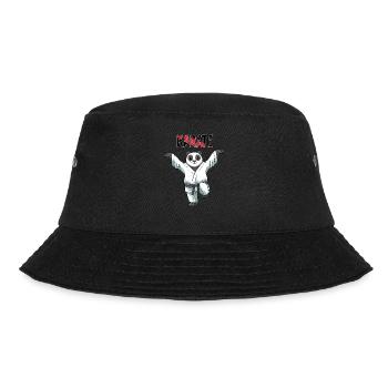 Karate Panda Crane Kick - Karate Kampf Kampfkunst - Bucket Hat - Schwarz - Vorne - Lela (165cm)