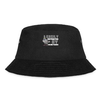 Easily Distracted By Pigeon Racing - Bucket Hat - black - Front - Lela (165cm)