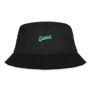 Gabriel Namen personalisiert - Bucket Hat - Schwarz - Vorne - Lela (165cm)