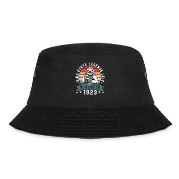 Faultier Geburtstag November 1923 Geboren Jahrgang - Bucket Hat - Schwarz - Vorne - Lela (165cm)