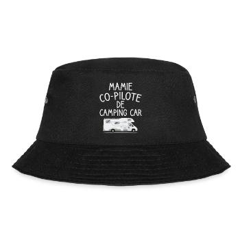 Mamie co-pilote de camping car cadeau mamie van - Bob - noir - Devant - Lela (165cm)