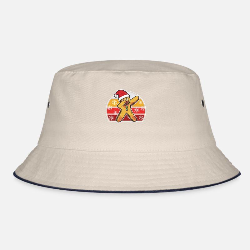 Dabs Gingerbread Man Christmas Bakery Team Xmas Bucket Hat