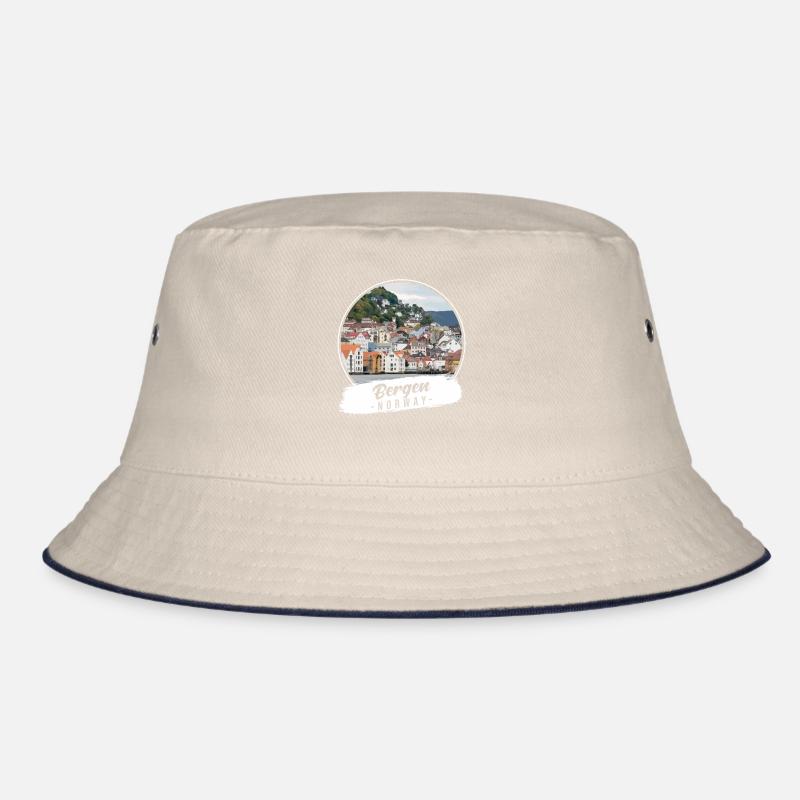 Bergen Norwegen Souvenir Bucket Hat