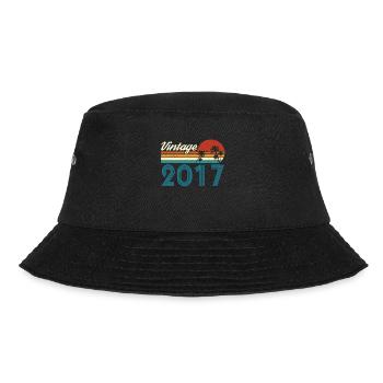 Vintage 2017 Vintage Geburtstag Retro Vintage - Bucket Hat - Schwarz - Vorne - Lela (165cm)