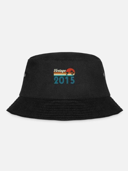 Vintage 2015 Vintage Geburtstag Retro Vintage - Bucket Hat - Schwarz