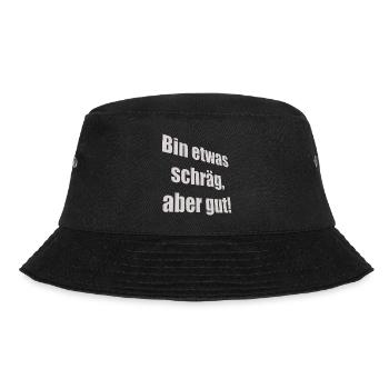 bin etwas schräg - Bucket Hat - Schwarz - Vorne - Lela (165cm)