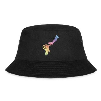 Motocross Silhouette Sport - Bucket Hat - black - Front - Lela (165cm)