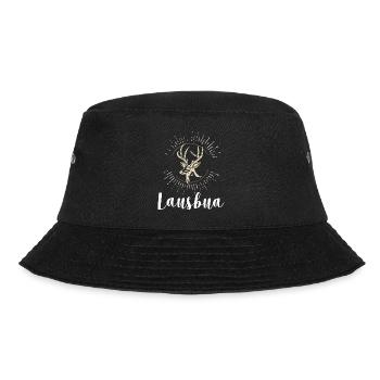 Lausbua Hirsch Lederhosen - Bucket Hat - Schwarz - Vorne - Lela (165cm)