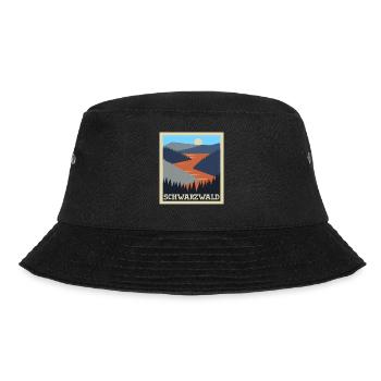 Schwarzwald Urlaub Schwarzwälder - Bucket Hat - Schwarz - Vorne - Lela (165cm)