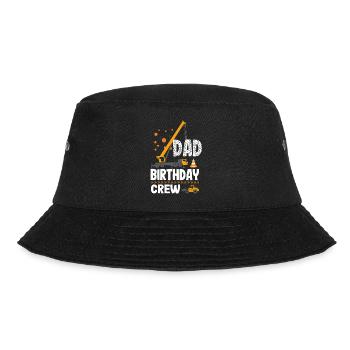 Papa Geburtstag Crew Konstruktion Thema - Bucket Hat - Schwarz - Vorne - Lela (165cm)