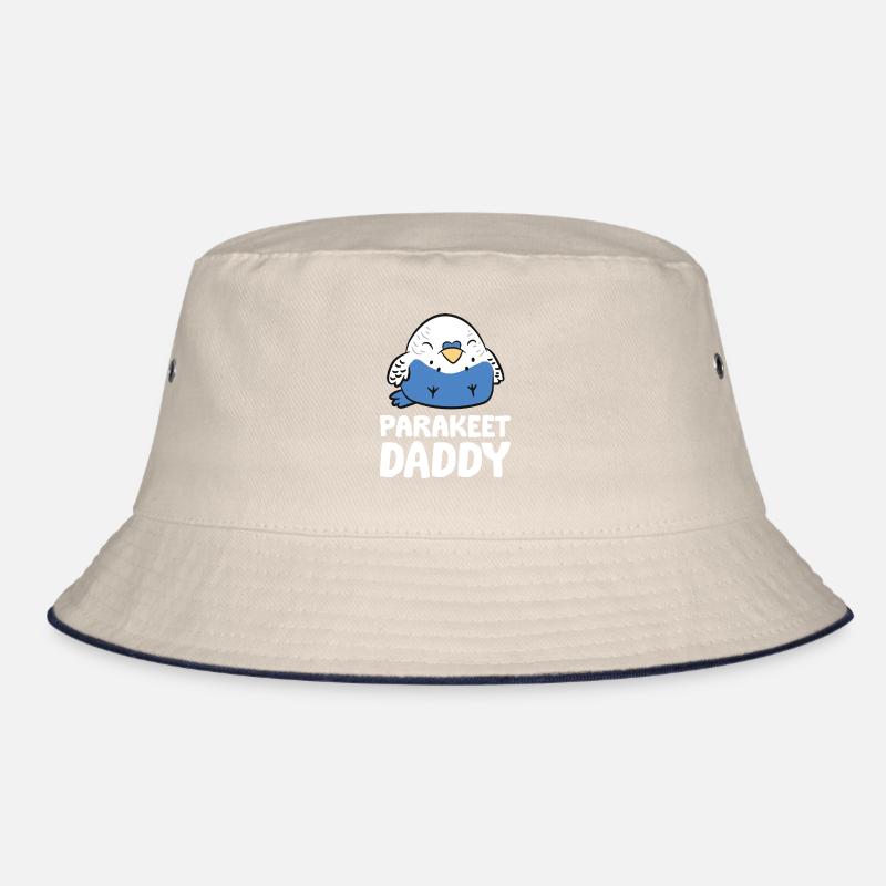 Parakeet Daddy Budgerigar Funny Parakeet Daddy Bucket Hat