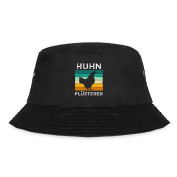 Huhn flüsterer - Bucket Hat - Schwarz - Vorne
