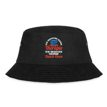 Dutch Oven brauche keine Therapie Dopfen - Bucket Hat - Schwarz - Vorne - Lela (165cm)